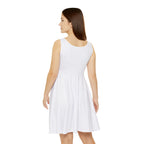 PIF Crown Skater Dress WHITE - Women’s Casual A-Line Dress