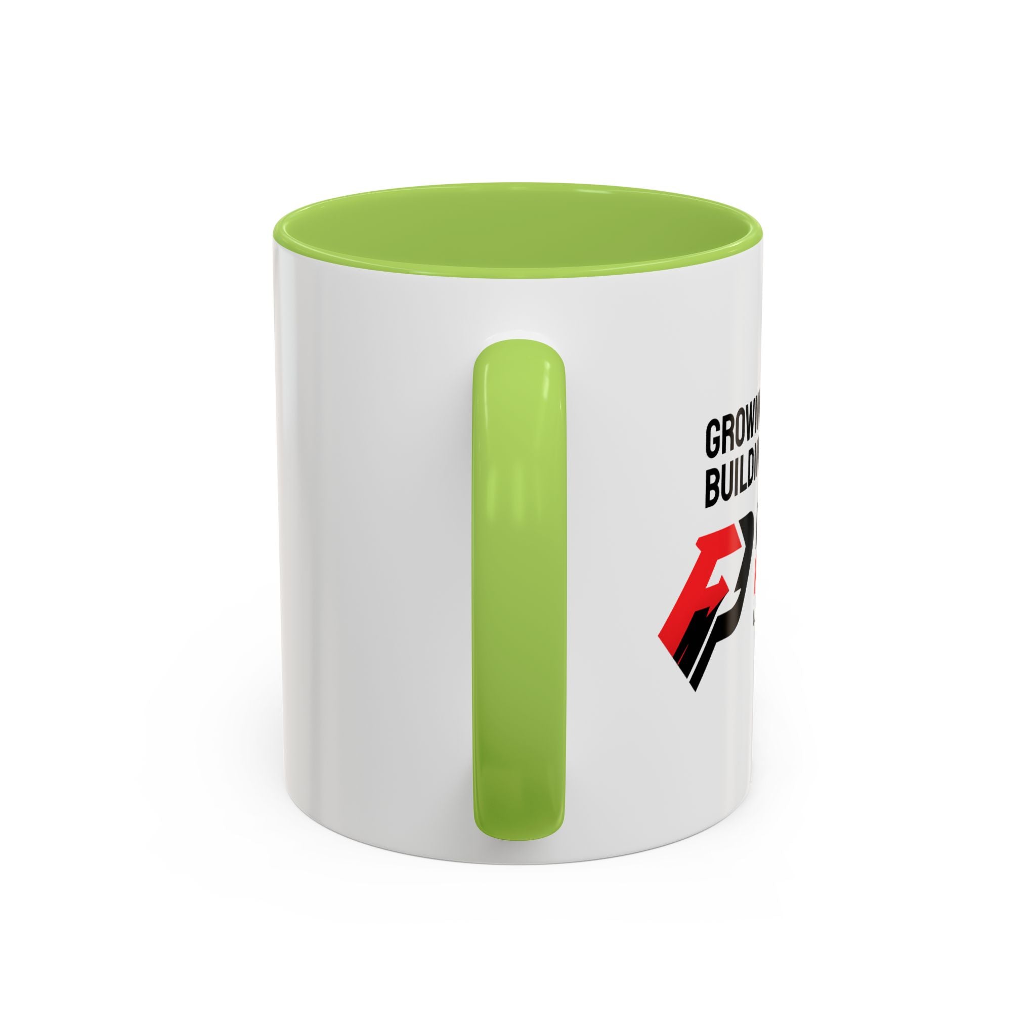 Accent Coffee Mug — Growing Together. Building Together. Pay It Forward' Coffee Mug (11/15 oz)