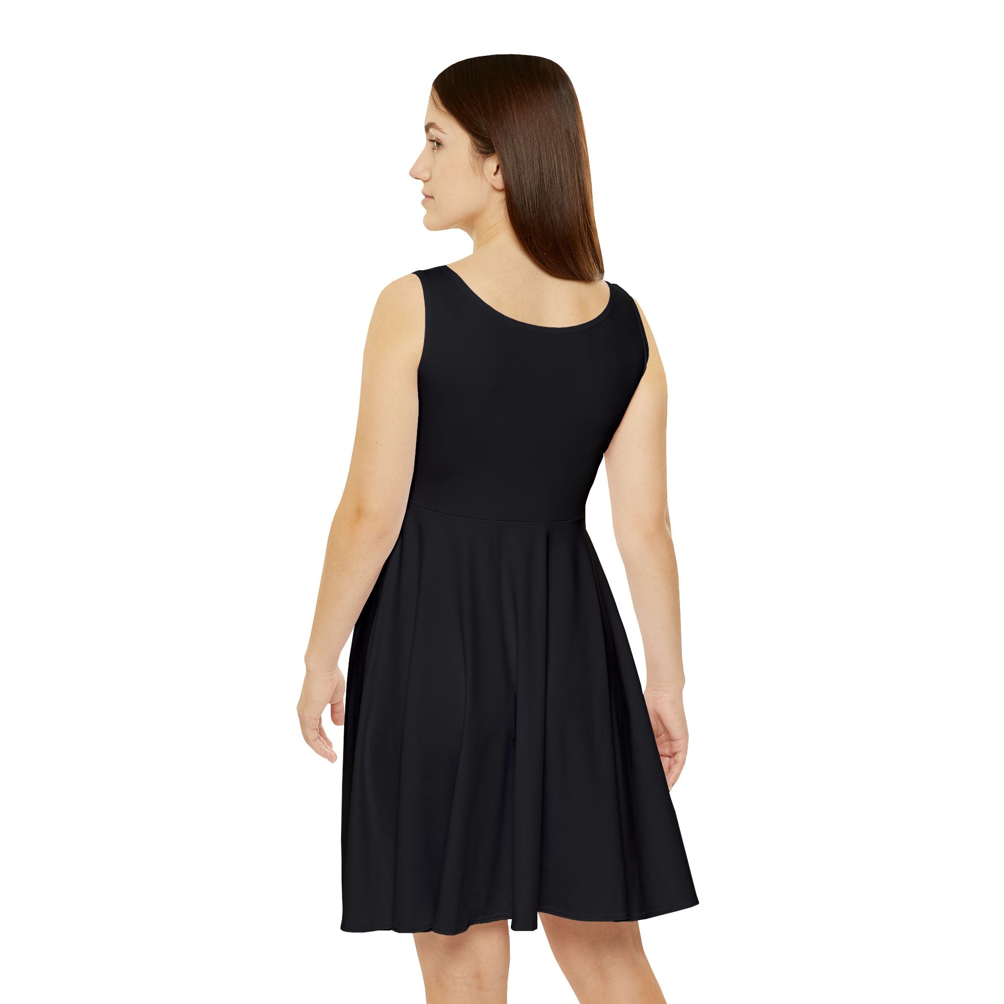 PIF Crown Skater Dress BLACK - Women’s Casual A-Line Dress
