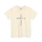 John 3:16 Cross Christian T-Shirt — Faith Gospel Tee