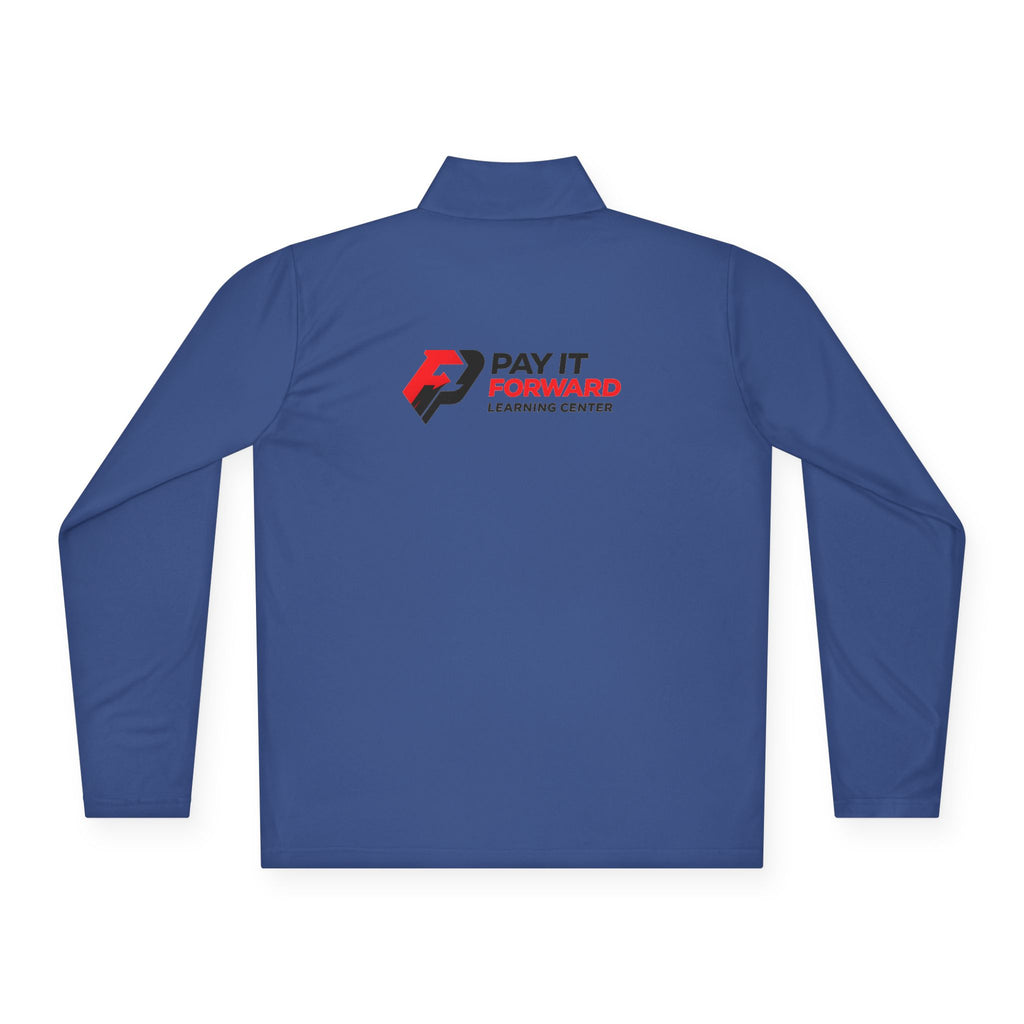 PIF Quarter-Zip Pullover — Embroidered 'PIF' Casual Pullover