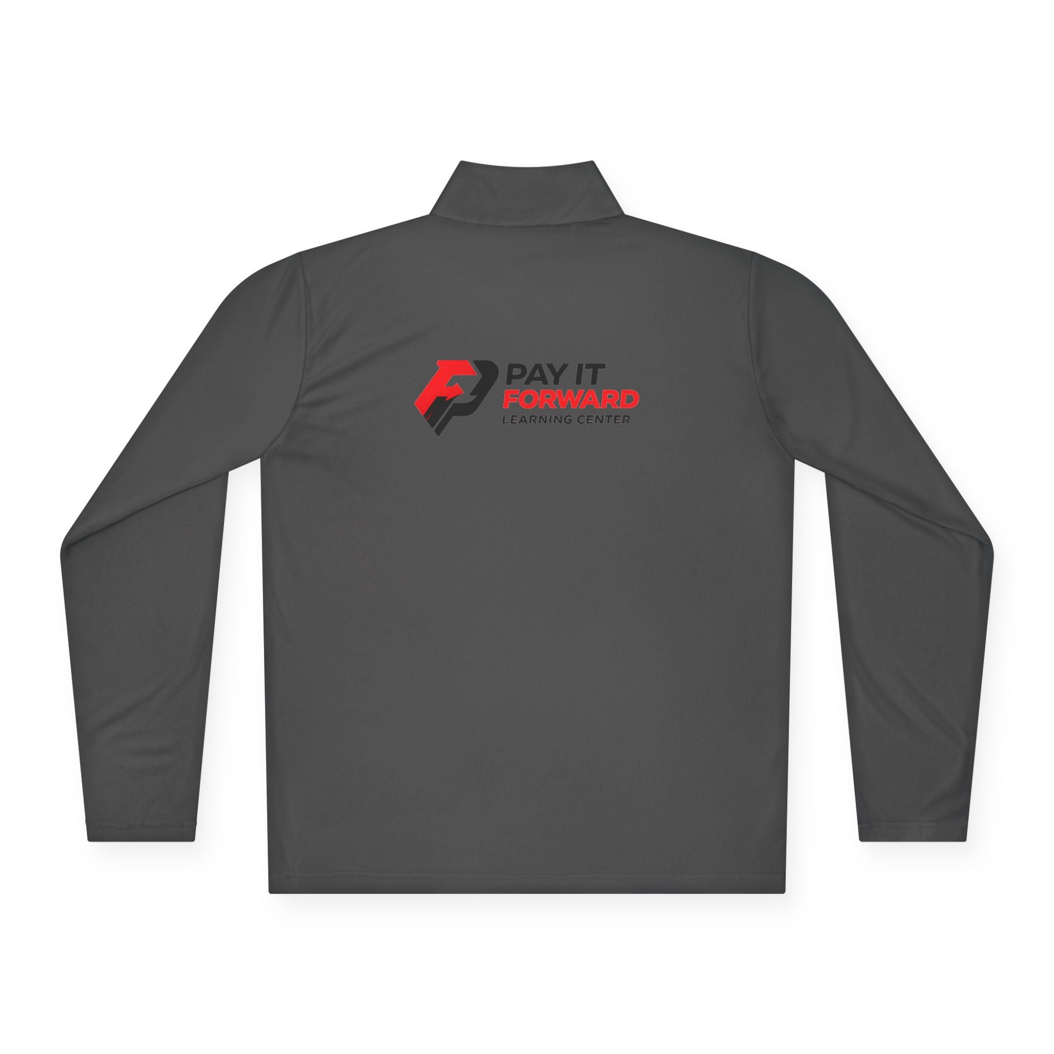 PIF Quarter-Zip Pullover — Embroidered 'PIF' Casual Pullover
