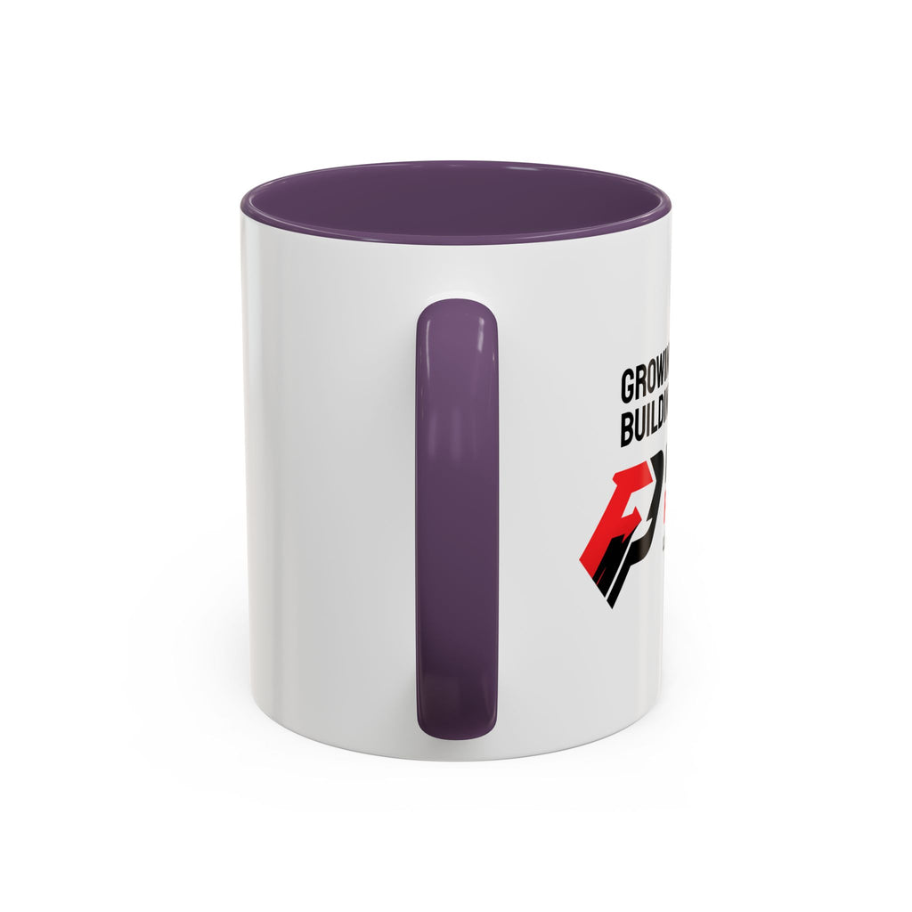 Accent Coffee Mug — Growing Together. Building Together. Pay It Forward' Coffee Mug (11/15 oz)