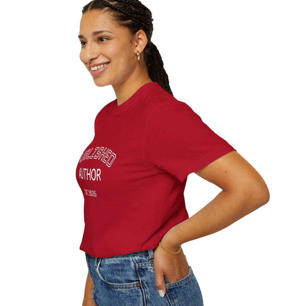 Published Author T-Shirt — "Published Author Est. 2026" Casual Tee for Writers & Book Lovers