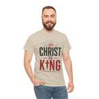 Christ Is King T-Shirt — Christian Faith Tee with Crown & Cross Design