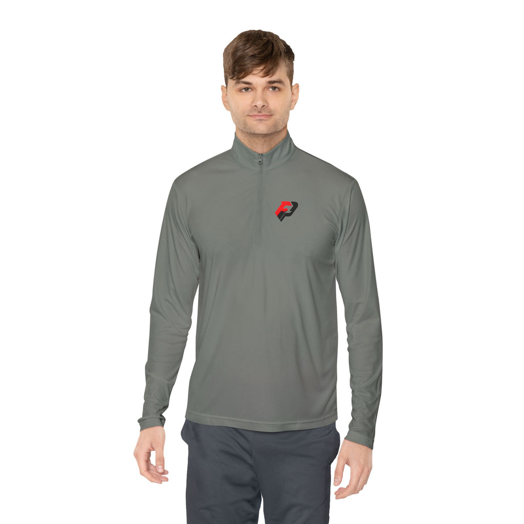PIF Quarter-Zip Pullover — Embroidered 'PIF' Casual Pullover