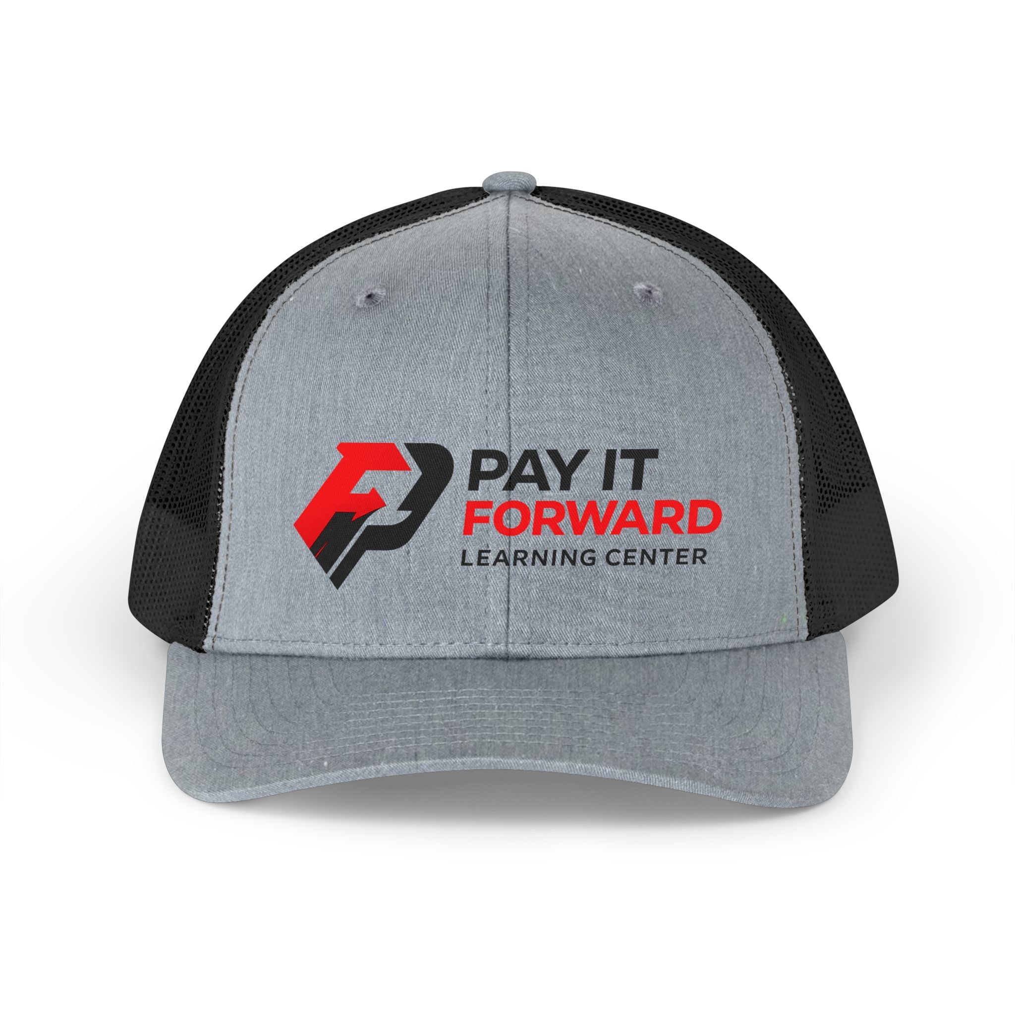 PIF Crown Retro Trucker Hat — Vintage Mesh Cap with Bold Logo