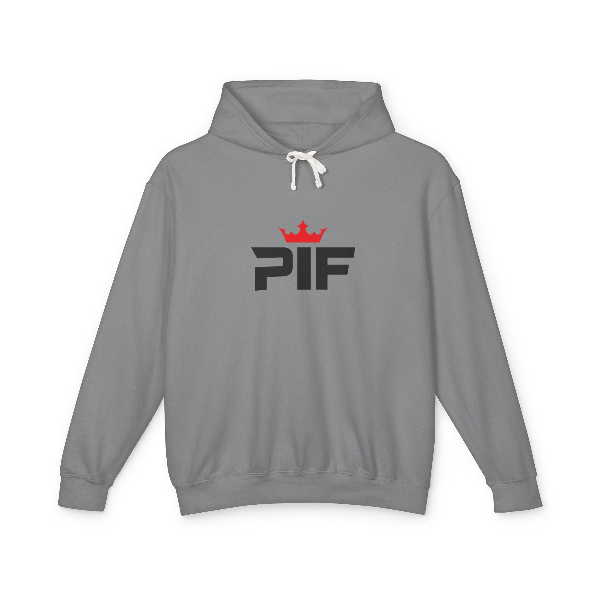 PIF Crown Logo Hoodie — Lightweight Cream Pullover