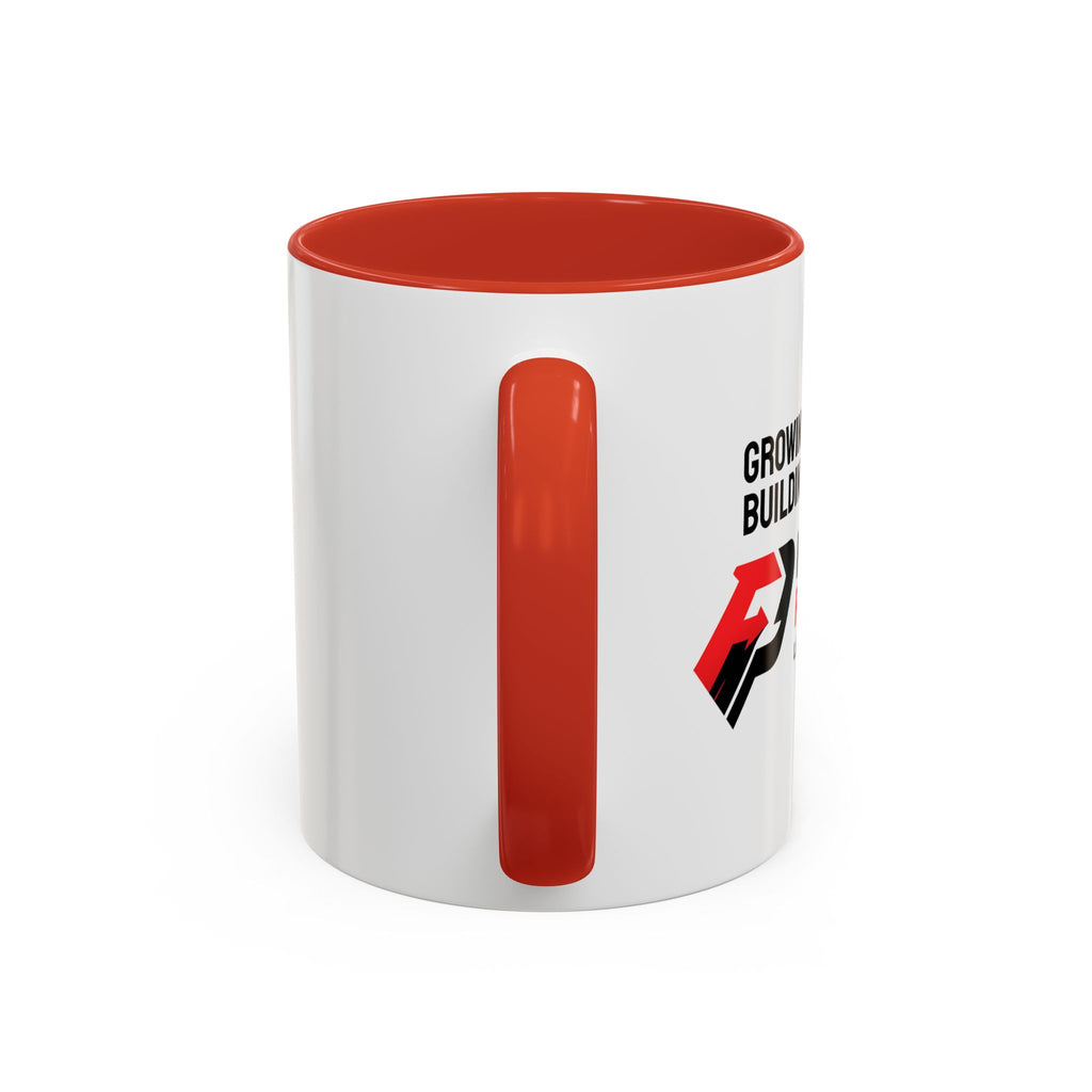 Accent Coffee Mug — Growing Together. Building Together. Pay It Forward' Coffee Mug (11/15 oz)