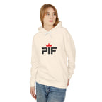 PIF Crown Logo Hoodie — Lightweight Cream Pullover