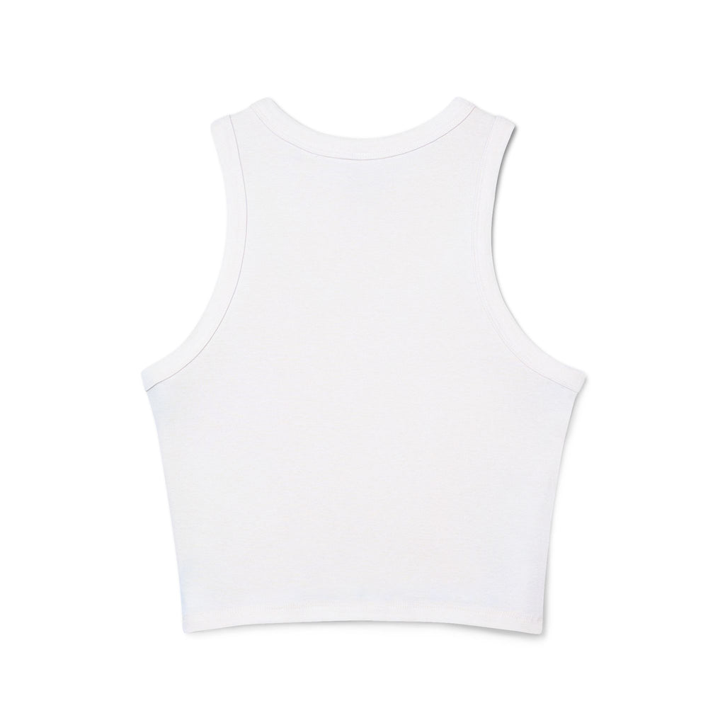 Christ Is King Racer Tank Top — Women's Faith Graphic Crop
