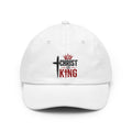 Christ Is King Hat — Religious Christian Baseball Cap with Cross & Crown Design