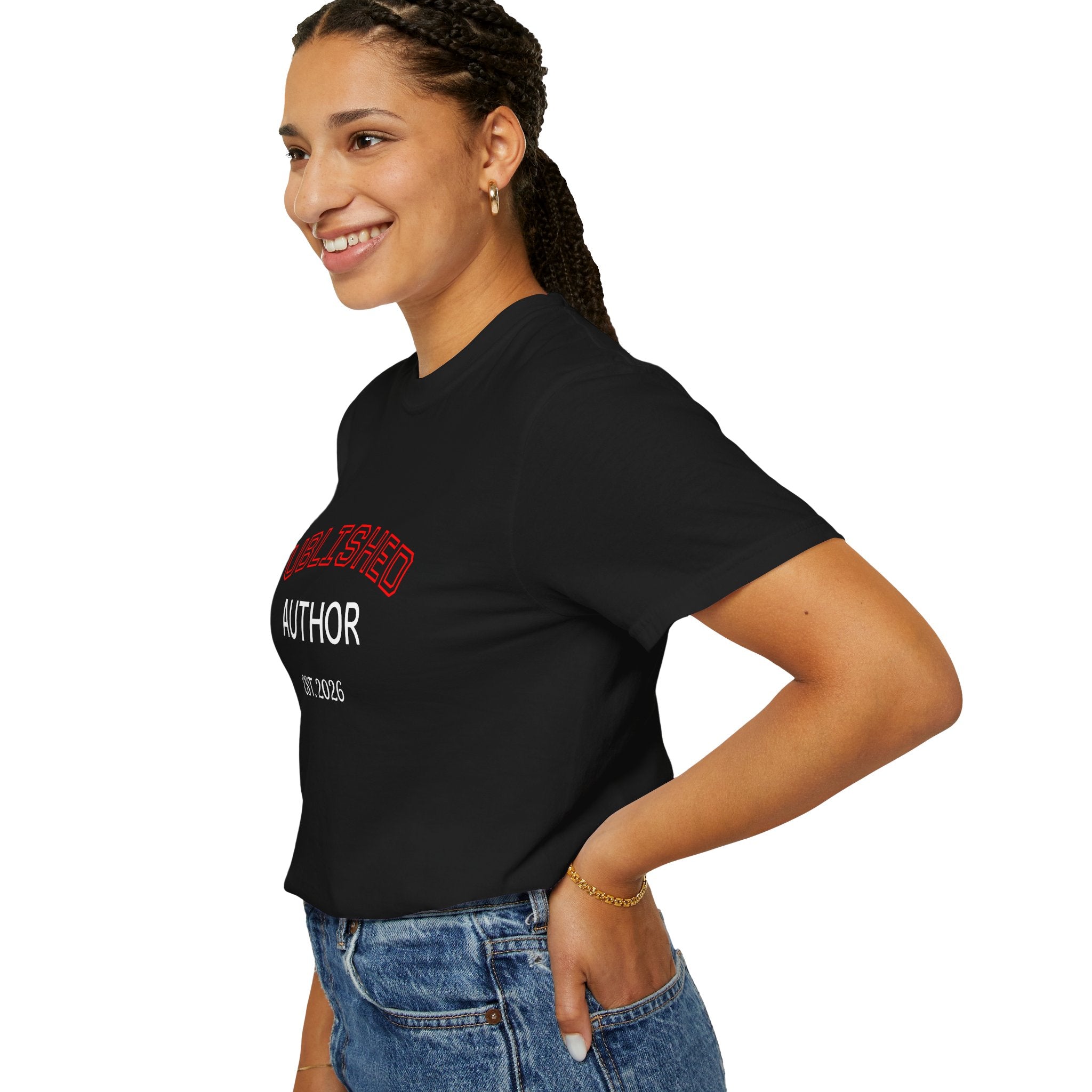 Published Author T-Shirt — "Published Author Est. 2026" Casual Tee for Writers & Book Lovers