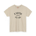 Faith Over Fear T‑Shirt – Inspirational Christian Graphic Tee