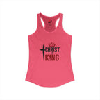 Christ Is King Racerback Tank — Women's Faith-Based Christian Tank Top