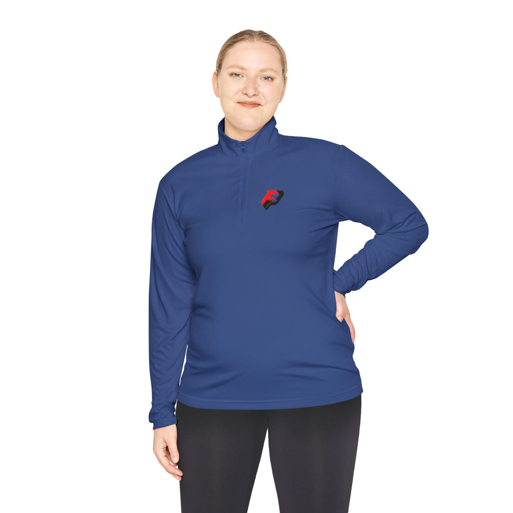 PIF Quarter-Zip Pullover — Embroidered 'PIF' Casual Pullover
