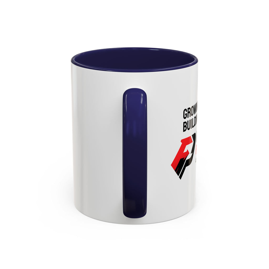 Accent Coffee Mug — Growing Together. Building Together. Pay It Forward' Coffee Mug (11/15 oz)