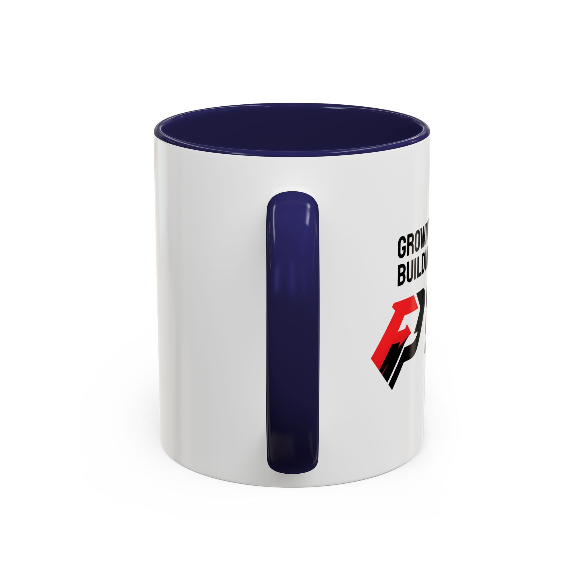 Accent Coffee Mug — Growing Together. Building Together. Pay It Forward' Coffee Mug (11/15 oz)