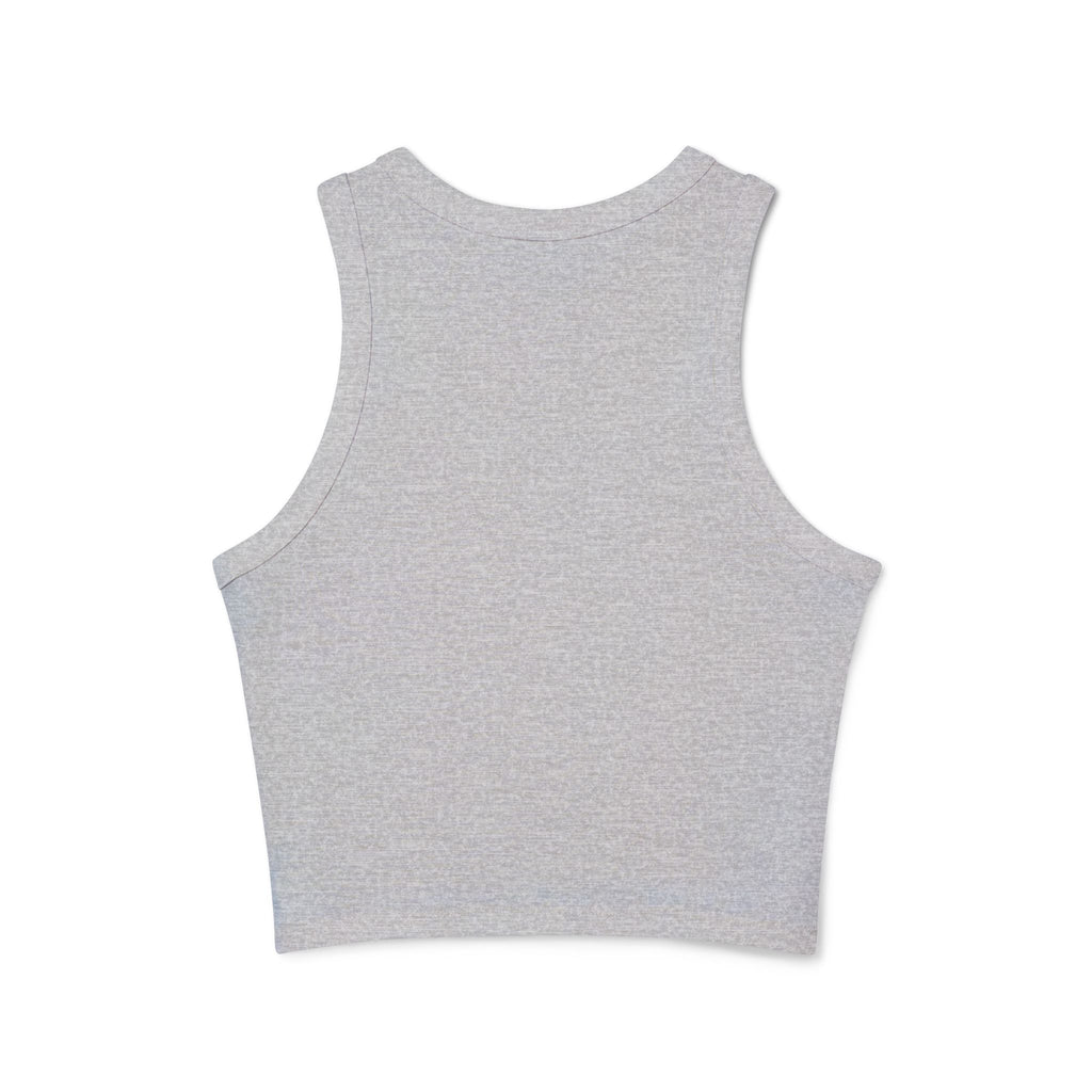 Christ Is King Racer Tank Top — Women's Faith Graphic Crop