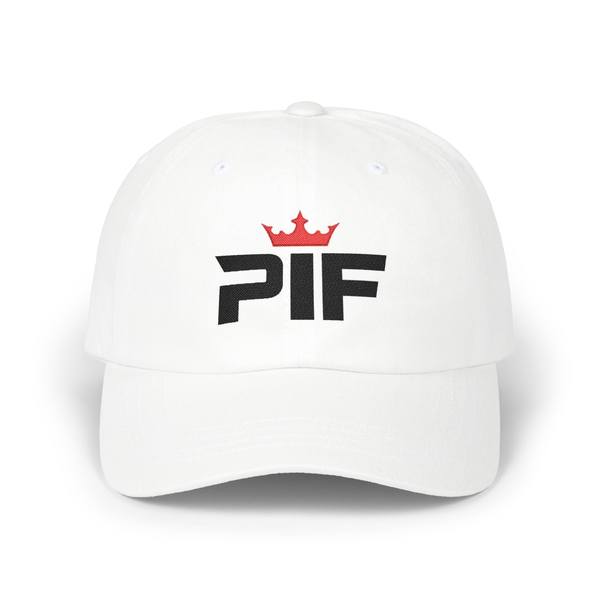 PIF Crown Dad Cap — Embroidered Classic Baseball Hat