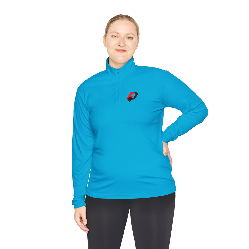 PIF Quarter-Zip Pullover — Embroidered 'PIF' Casual Pullover