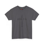 John 3:16 Cross Christian T-Shirt — Faith Gospel Tee