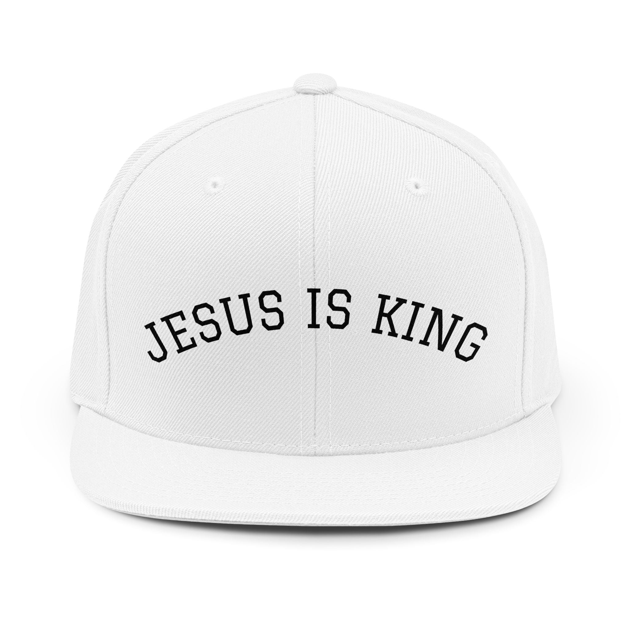 Copy of "Jesus Is King" Snapback Hat — Embroidered Christian Baseball Cap