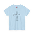 John 3:16 Cross Christian T-Shirt — Faith Gospel Tee