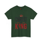 Christ Is King T-Shirt — Christian Faith Tee with Crown & Cross Design