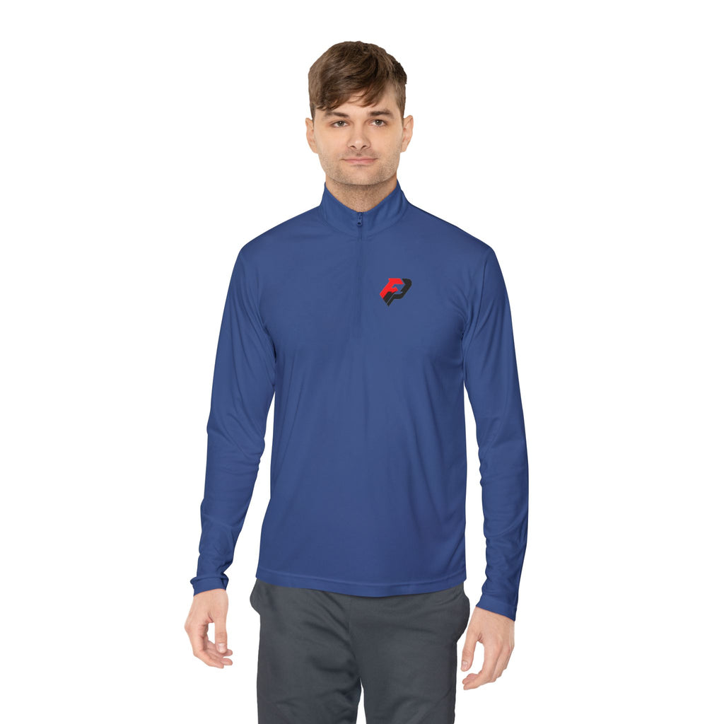 PIF Quarter-Zip Pullover — Embroidered 'PIF' Casual Pullover
