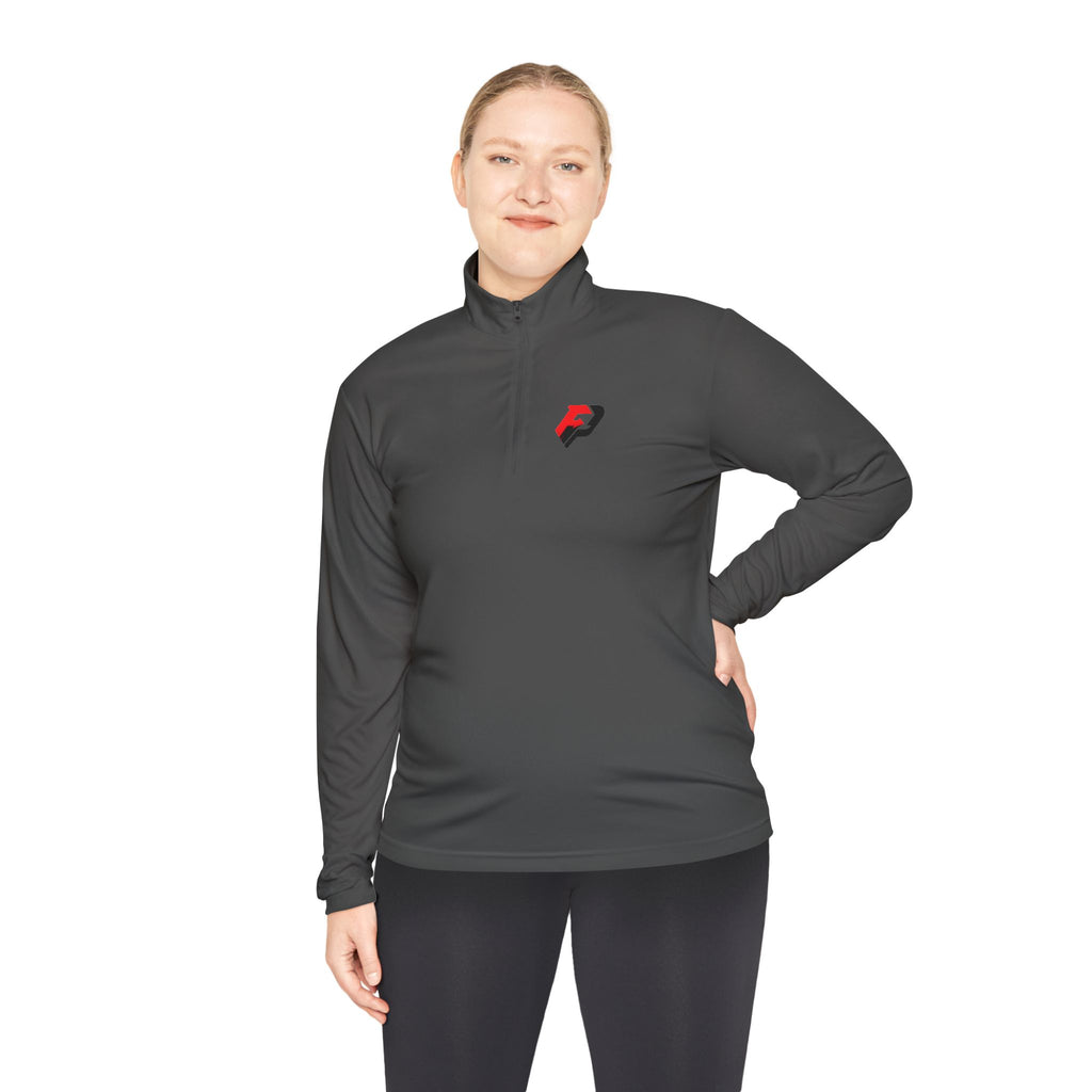 PIF Quarter-Zip Pullover — Embroidered 'PIF' Casual Pullover