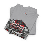 Good Times Graphic Tee — "God is Good All the Time" Vintage Winged Logo